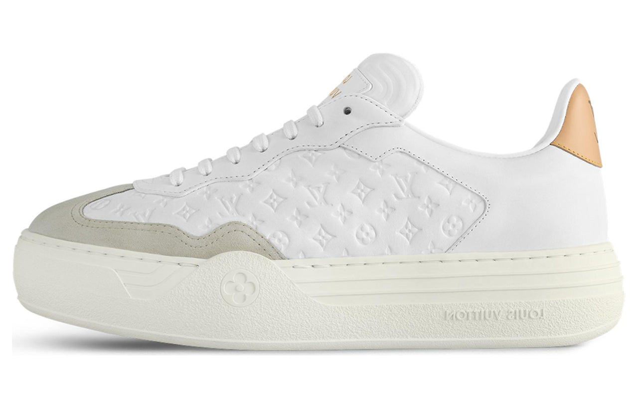 LOUIS VUITTON Low-Top Skateboard Shoes Women's Ecru
