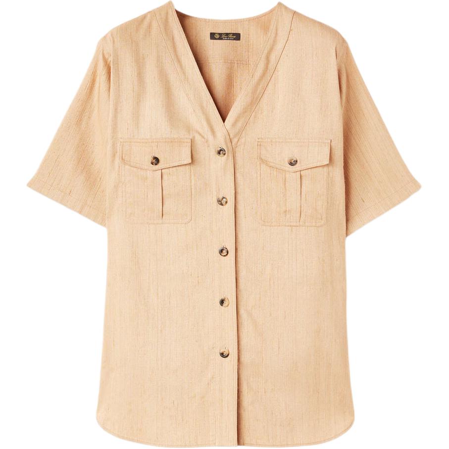 Loro Piana SS24 Shirt Women's Ginseng Light Yellow