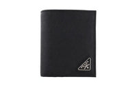 PRADA Leather Wallet Men's Black