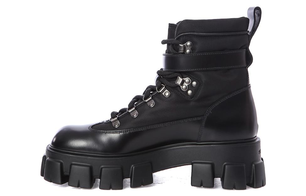 PRADA Ankle Boots 6cm Men's Black