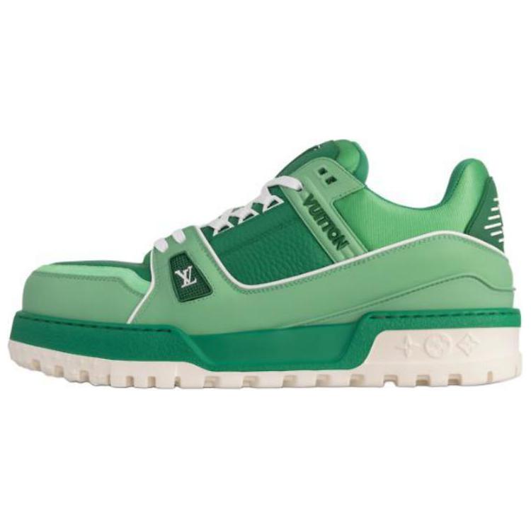 LOUIS VUITTON Trainer Maxi Low-Top Skateboard Shoes Men's Green