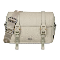 DIOR Hit The Road Grained Calfskin Messenger Bag, Shoulder Bag, Crossbody Bag Men's Beige
