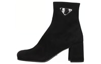 PRADA Ankle Boots High Heel Women's Black