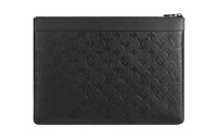 LOUIS VUITTON Discovery Calfskin Clutch Large Size Men's Black