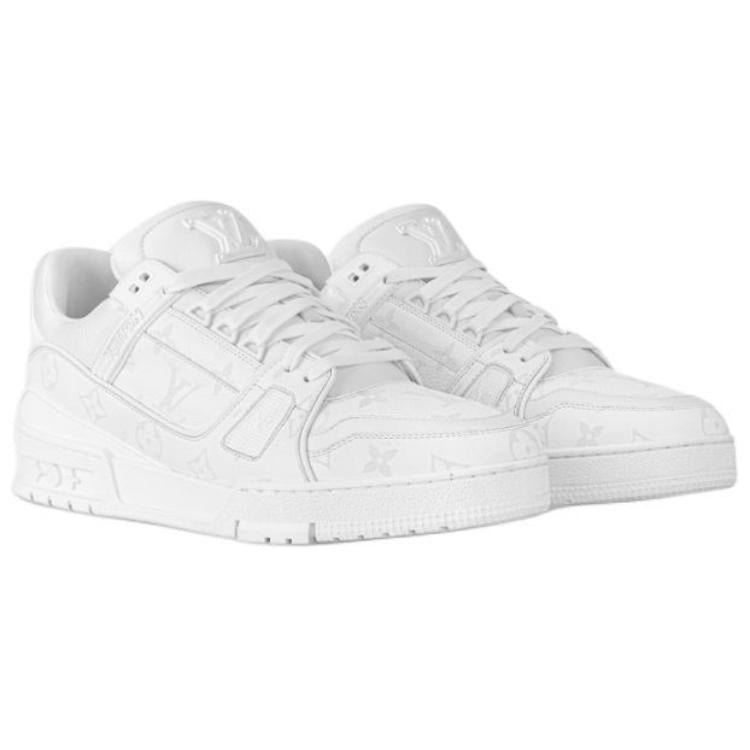 LOUIS VUITTON Trainer 2025 Spring And Summer Men's Collection Low-Top Skateboard Shoes Men's White