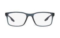 PRADA Injection Molding Square Optical Glasses Men's Blue