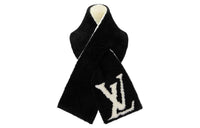 LOUIS VUITTON Knit Scarves Unisex Black