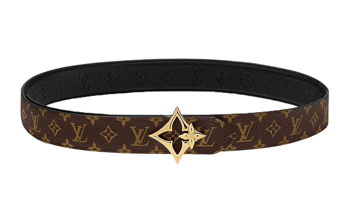 LOUIS VUITTON Lv Flowergram 30mm Reversible Belt