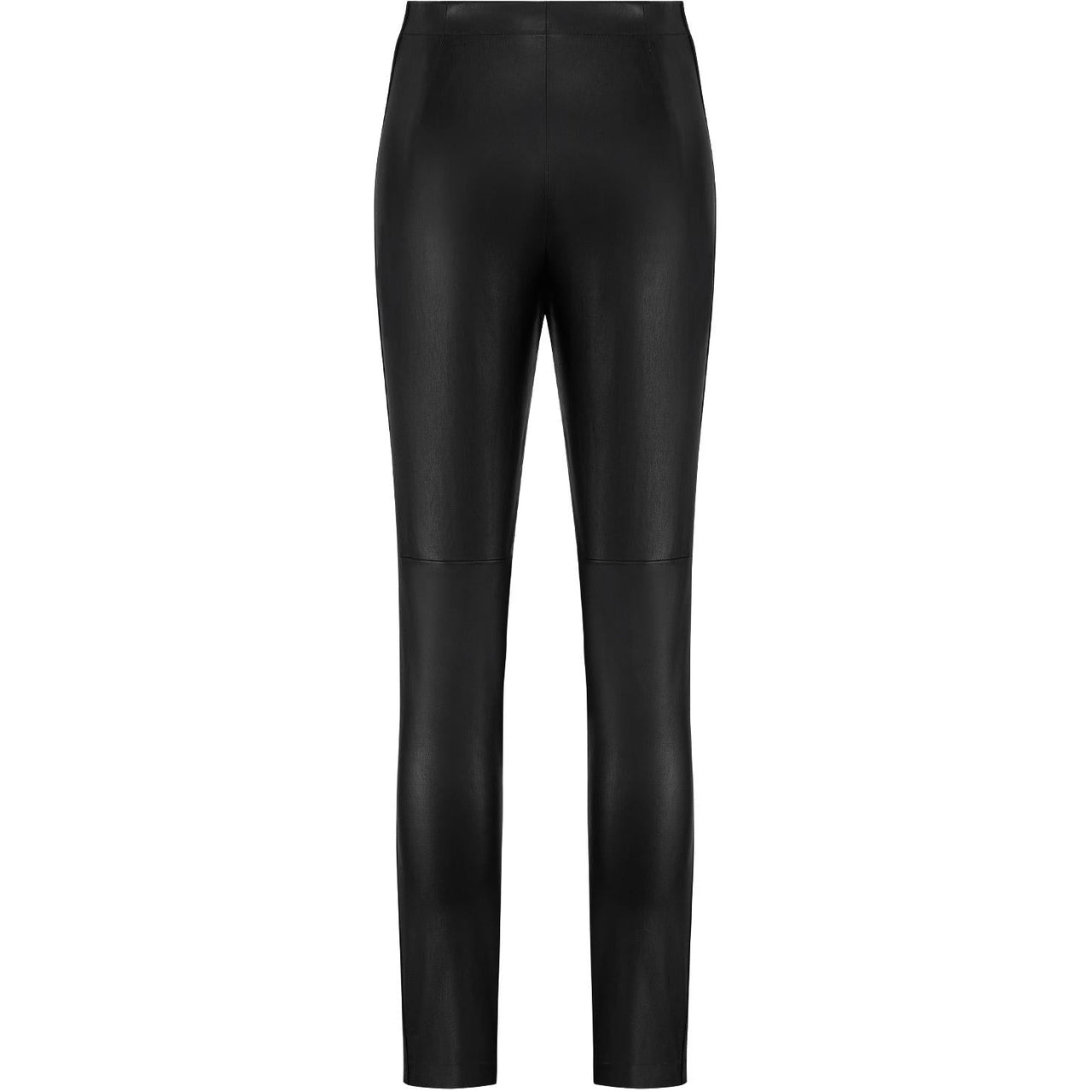 DIOR 30 Montaigne Leather Pants Women's Black