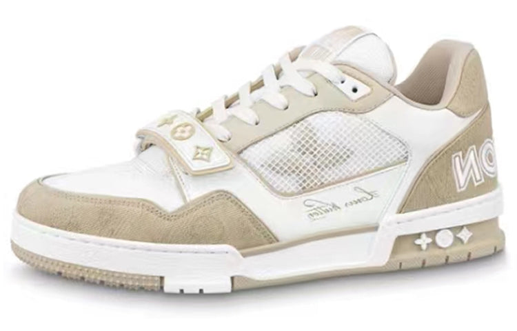 LOUIS VUITTON Lv Trainer 'White Beige Velcro'