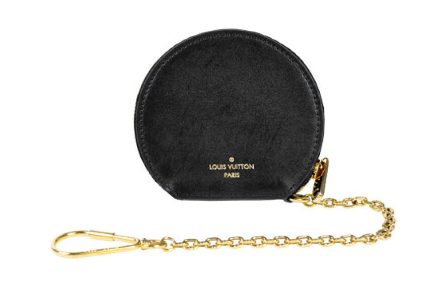 LOUIS VUITTON Cow Leather Coin Purse Regular Women's Brown