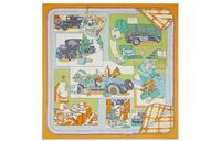 HERMES Silk Scarves Women's Yellow