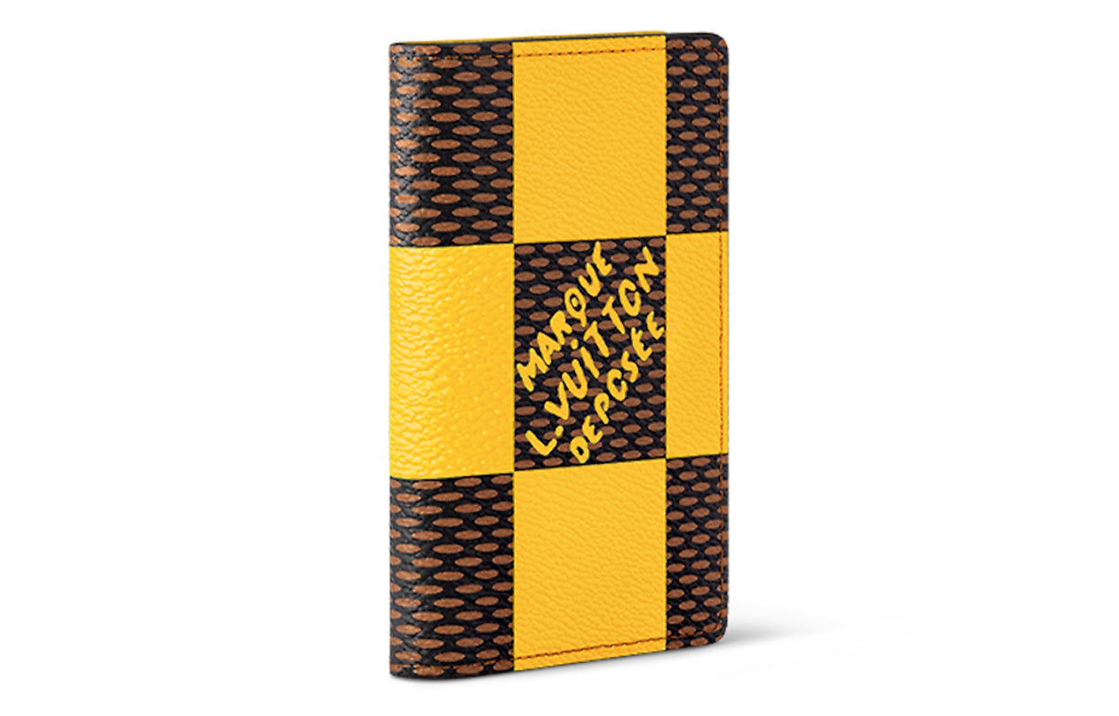 LOUIS VUITTON Pocket Organizer Damier Pop Jaune Mat