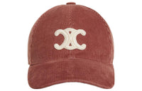 CELINE Triomphe Velour Baseball Caps Women's