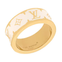 LOUIS VUITTON Enamel Rings Women's White