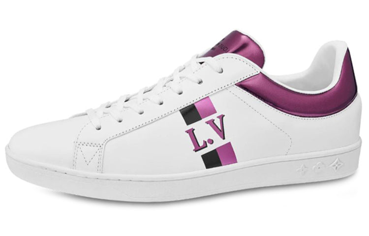 LOUIS VUITTON Luxembourg Sneakers 'White Metallic Pink' 1A5UIA