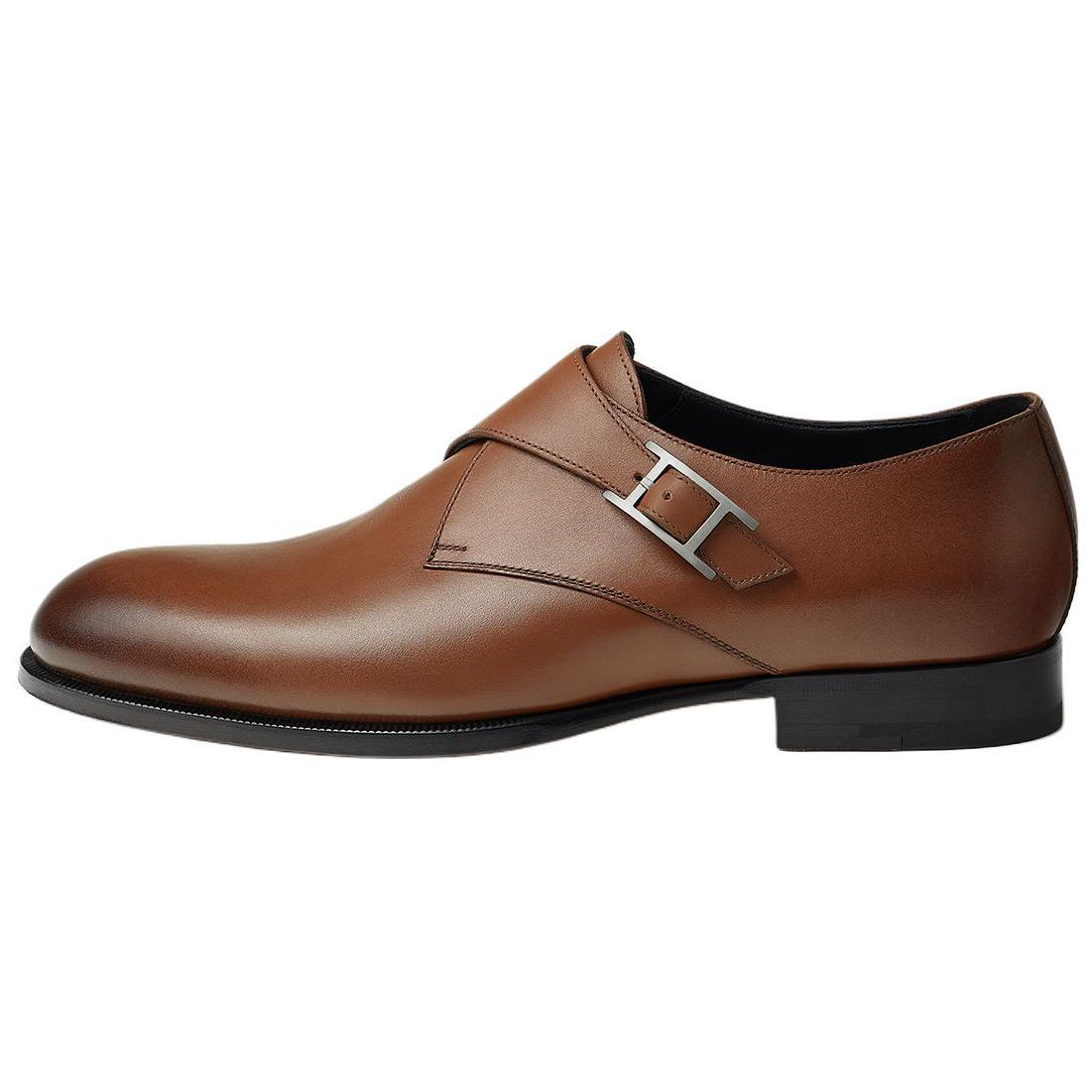 HERMES Joris Dress Shoes Men's Brown