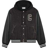 CELINE Loose CELINE Teddy Jacket In Charcoal Wash Denim