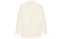 SAINT LAURENT Business Suits Men White Limestone