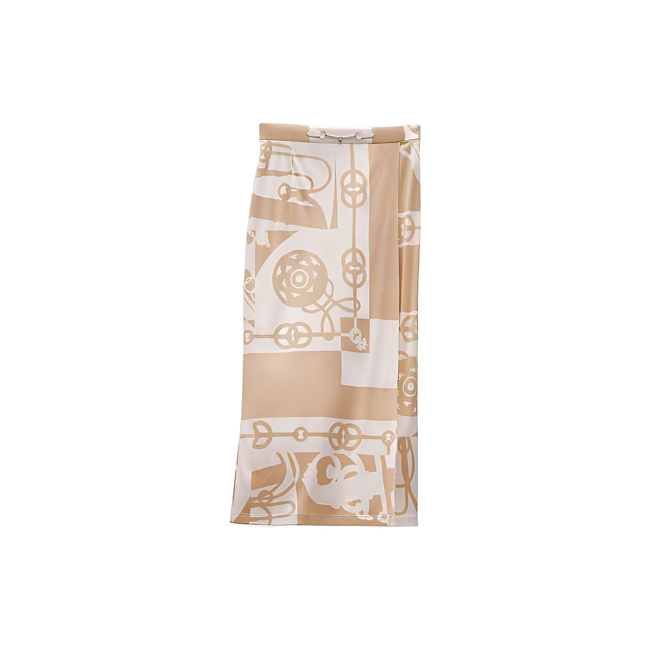 HERMES SS22 Casual Long Skirts Women's Beige
