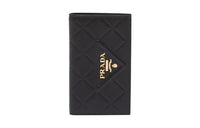 PRADA Leather Wallet Small Size Women's Black