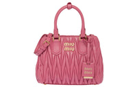 MIU MIU Sheepskin Shoulder Bag Crossbody Bag Handbag Women's Pink