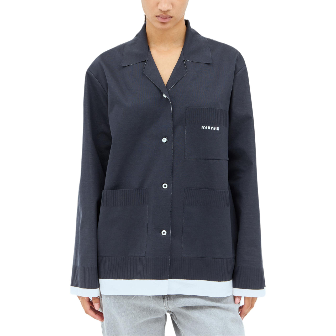 MIU MIU Shirt Women's Marine Blue