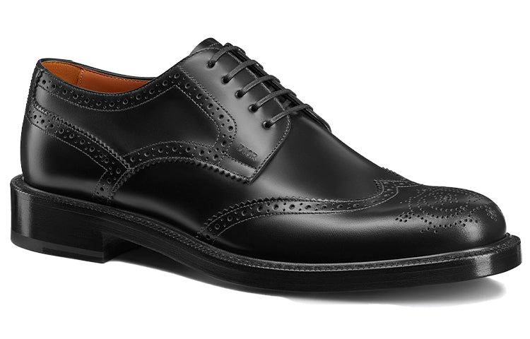 DIOR Brogue Derby Shoes Men's Black