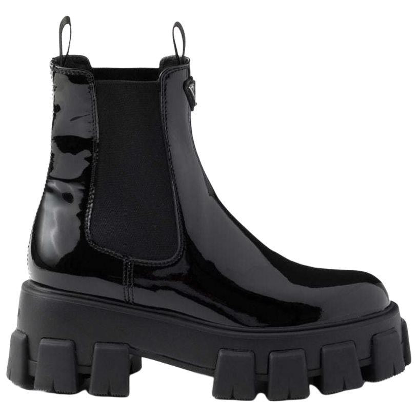 PRADA Monolith Chelsea Boots 5.5cm Women's Black