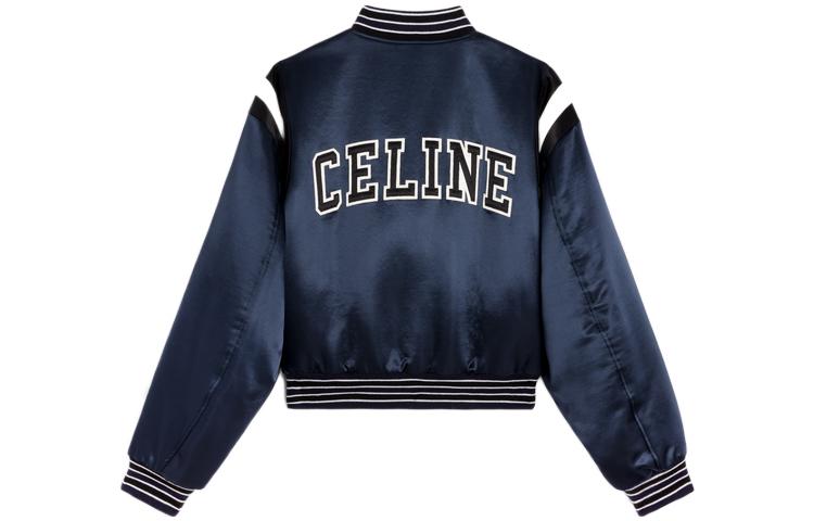 CELINE FW22 Baseball Jacket Women's Blue