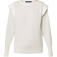 LOUIS VUITTON Leather Insert Cashmere Pullover