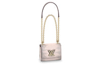 LOUIS VUITTON Twist Lizard Skin Shoulder Bag Crossbody Bag Mini Women's Pink