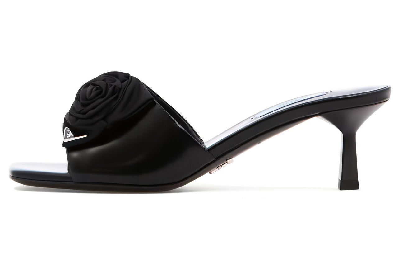 PRADA Antibacterial Slide Slippers Women's Black