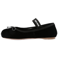 MIU MIU Flat Mary Jane Shoes Women's Black