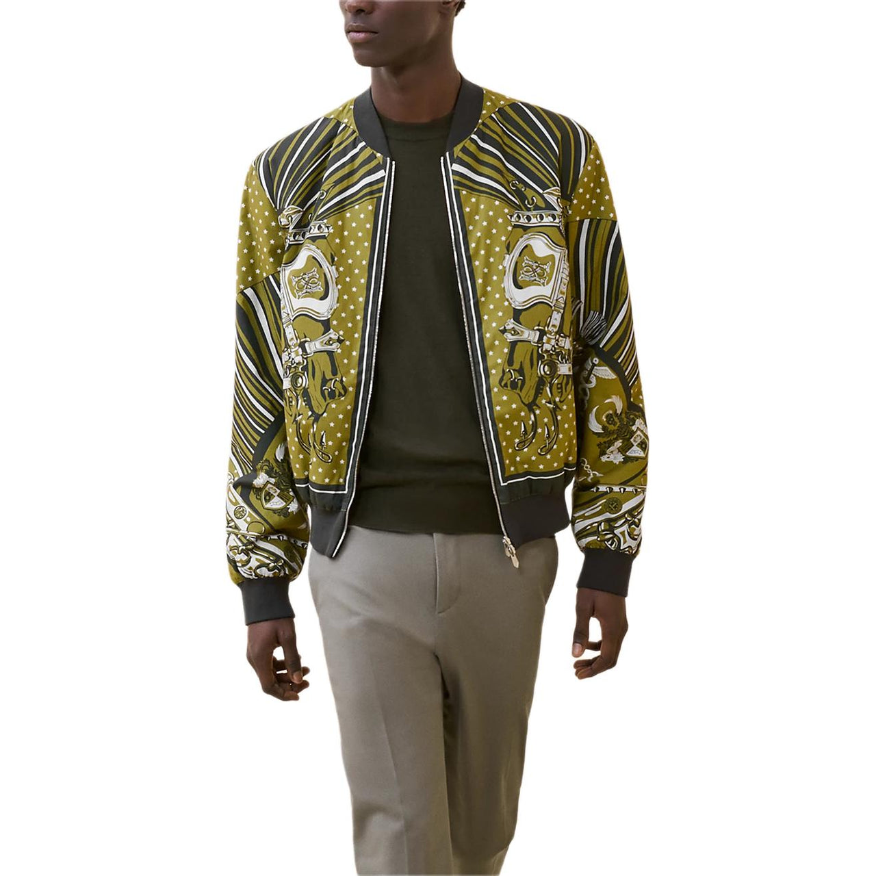 HERMES Jackets Coats Men's Ginger