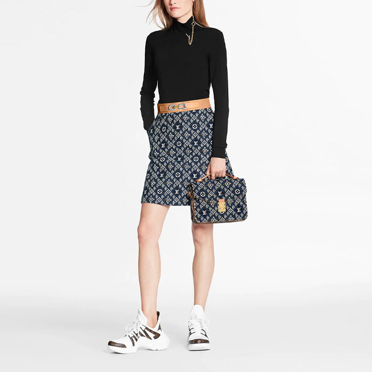 LOUIS VUITTON Casual Short Skirts Women's Blue