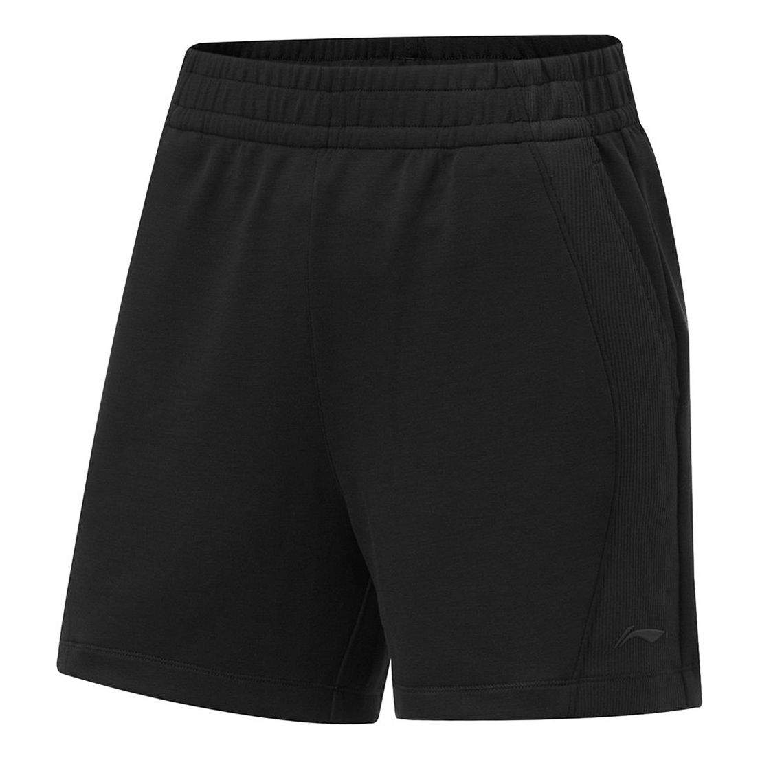 (WMNS) Li-Ning Training Series Logo Shorts 'Black' AKSU016-2