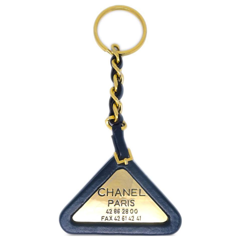 CHANEL 1994 Triangle logo Key Holder