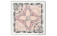 LOUIS VUITTON Silk Scarves Women's Pink