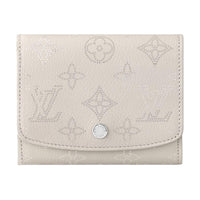 LOUIS VUITTON Calfskin Wallet Women's White
