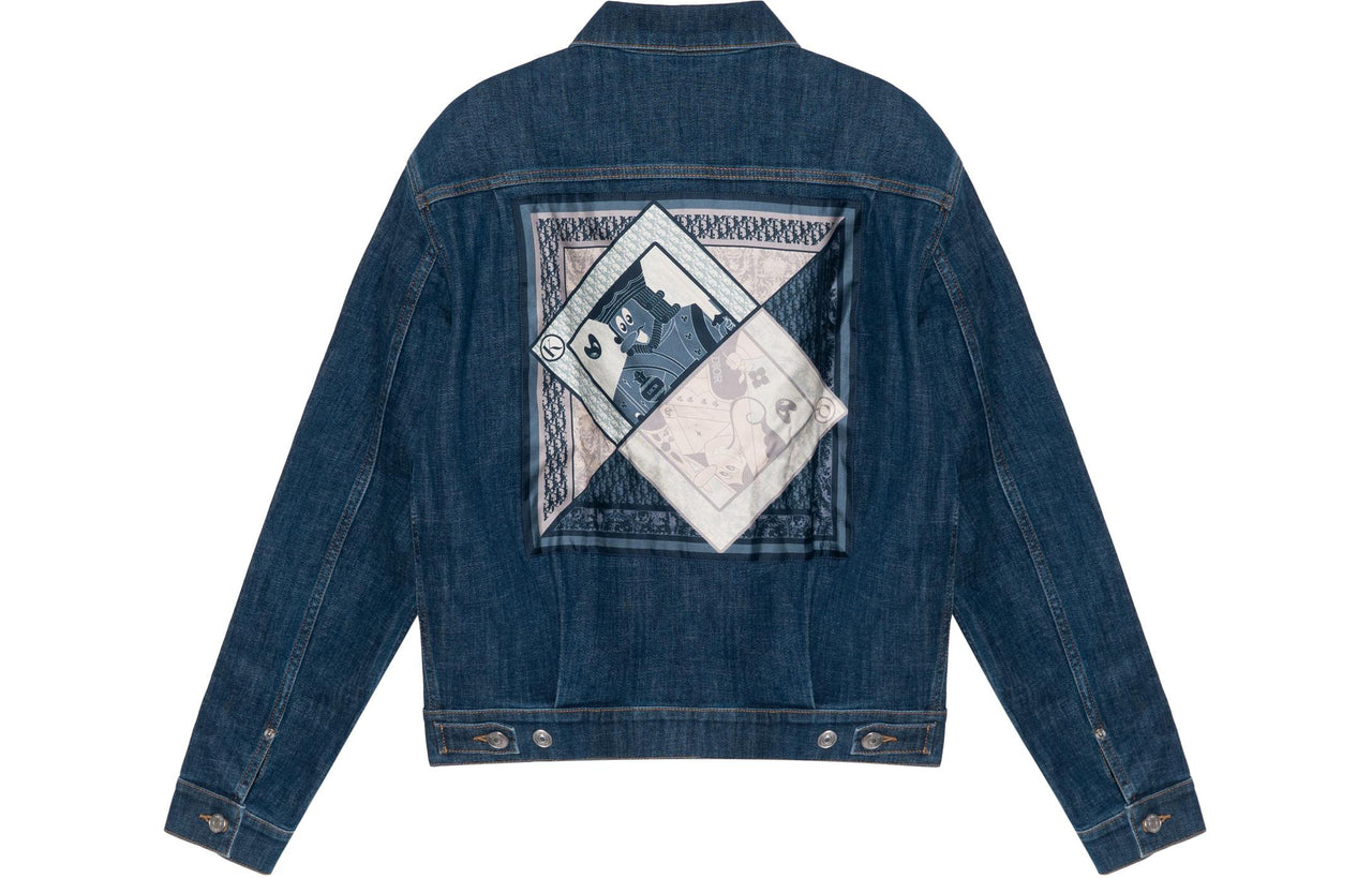 DIOR x KENNY SCHARF Denim Jacket Men's Blue