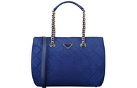 PRADA Fabric Tote Bag Shopping Bag Crossbody One Shoulder Handbags Women's Royal Blue