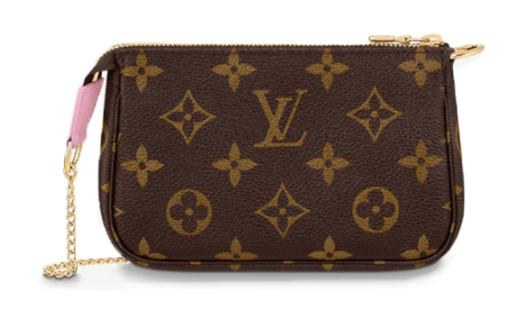 LOUIS VUITTON Mini Pochette Accessoires Monogram Vivienne Wisteria Pink