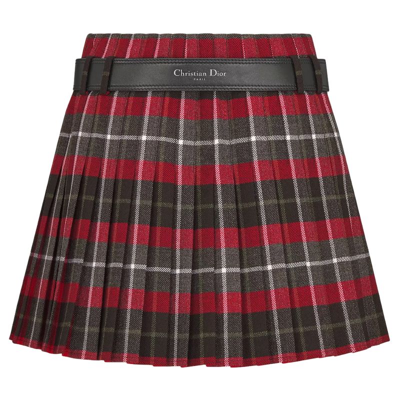 DIOR Casual Short Skirts Women's Red