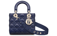 DIOR Lady DiorMy ABCDior Lambskin Dior Bag Shoulder Bag Crossbody Bag Small Size Women's Indigo