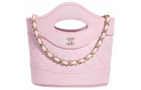 CHANEL Sheepskin French Fries Bucket Bag Shoulder Bag Crossbody Bag Handbag Mini Women's Pink Purple
