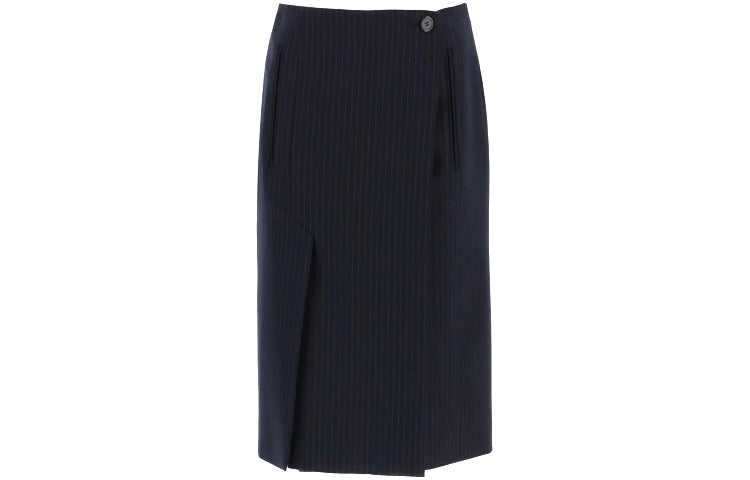 PRADA Casual Long Skirt Women's Dark Blue