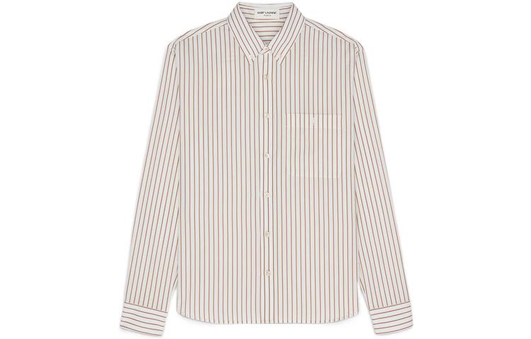 SAINT LAURENT Shirts Men Caramel Ivory