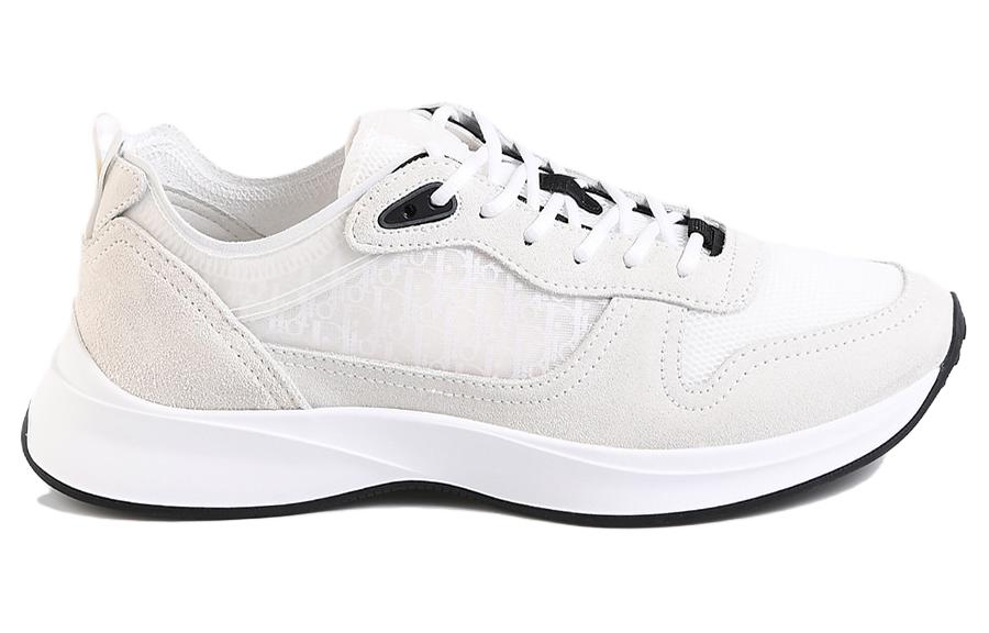 DIOR B25 Runner White Oblique Suede