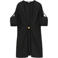 LOEWE Pebble Gather Detailed Mini Poplin Dress